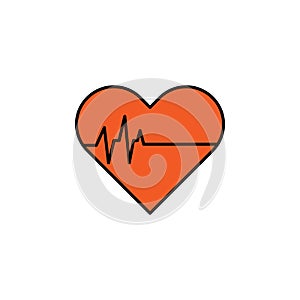 heart beat stops, death outline icon. detailed set of death illustrations icons. can be used for web, logo, mobile app, UI, UX