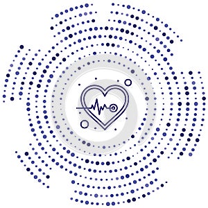 heart beat vector icon. heart beat editable stroke. heart beat linear symbol for use on web and mobile apps, logo, print media.