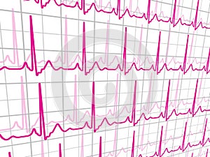 Heart beats cardiogram. EPS 8