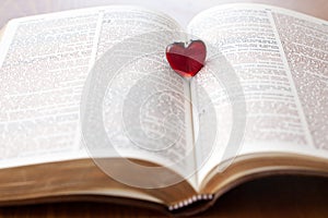 Heart on a Bible