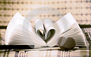 Heart book shaped