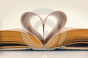 Heart book, vintage process