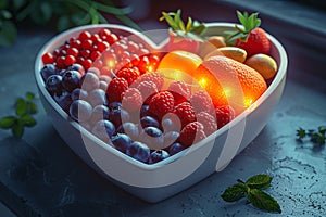 Heart bowl: health in colors