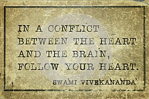 Heart and brain Vivekananda