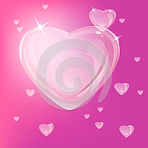 Heart bright bubbles