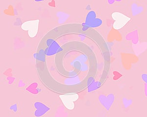 Heart brokeh, pink background,Valentine day