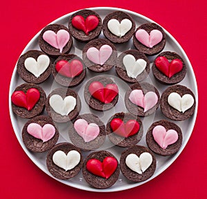 Heart Brownies