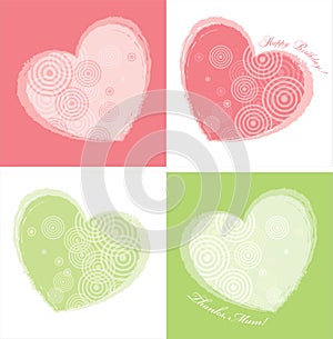 Heart Card Design(two colours)