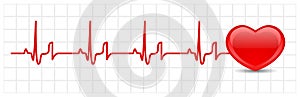 Heart cardiogram photo