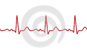 Heart cardiogram pulse vector heartbeat