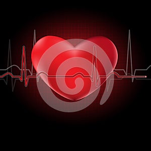 Heart and cardiograph