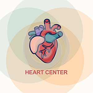 Heart Care logo. Healthcare and Medical logo concept.