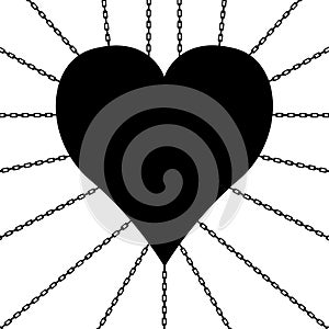 Heart in chains