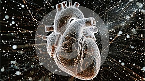 Heart Checkup: Patients Undergo Echocardiogram for Accurate Diagnosis. AI generated.