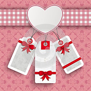 Heart Cloth Valentinesday Price Stickers Ornaments photo