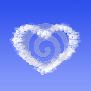 Heart from cloud