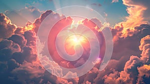 The Heart in the Clouds.AI generated image