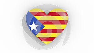 Heart in colors blue Estelada pulses, loop