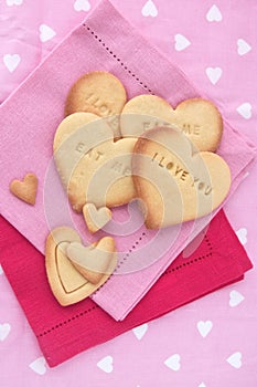 Heart cookies for Valentines Day