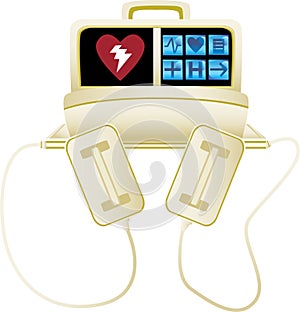 Heart defibrillator - no background