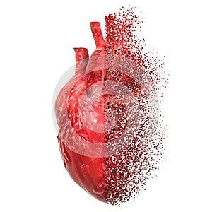 Heart disease concept. 3D rendering