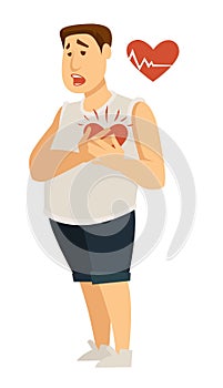 Heart disease and obesity cardiac arrest or arrhythmia medicine photo