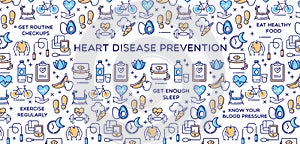 Heart Disease Prevention - Vector Illustration photo