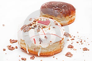 Heart donuts