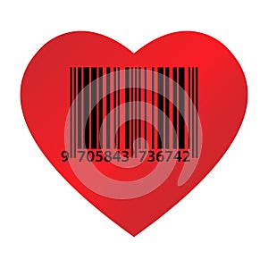 Heart ean code photo