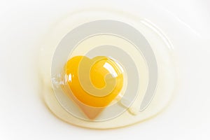 Heart egg yolk