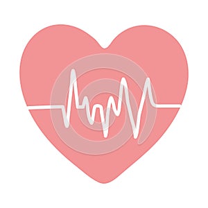 heart electrocardiogram line