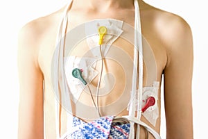 Heart electrocardiogram or monitoring using Holter for young patient