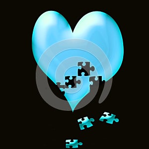 Heart fall to pieces