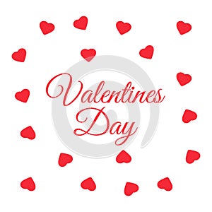 Heart fall vector background. Love and valentine day background