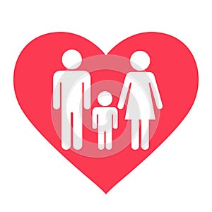 Heart family icon