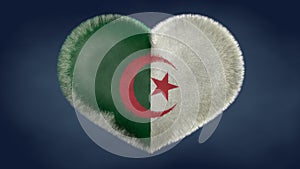 Heart of the flag of Algeria. photo