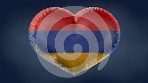 Heart of the flag of Armenia. photo