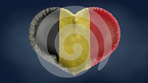 Heart of the flag of Belgium.