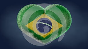 Heart of the flag of Brazil. photo