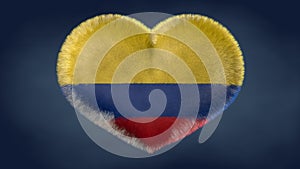 Heart of the flag of Colombia. photo