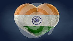 Heart of the flag of India. photo