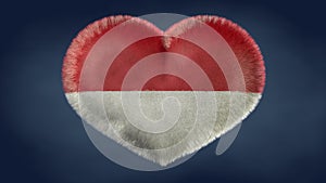 Heart of the flag of Indonesia. photo