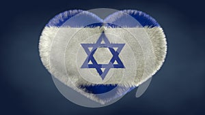 Heart of the flag of Israel. photo