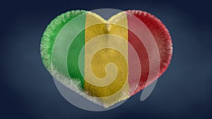 Heart of the flag of Mali. photo