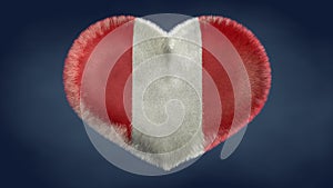 Heart of the flag of Peru. photo