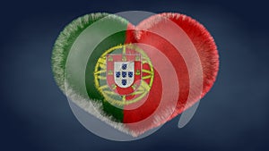 Heart of the flag of Portugal. photo