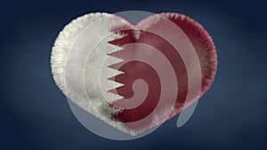Heart of the flag of Qatar. photo
