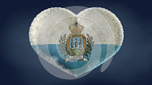 Heart of the flag of San Marino. photo