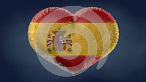 Heart of the flag of Spain. photo