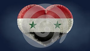 Heart of the flag of Syria. photo